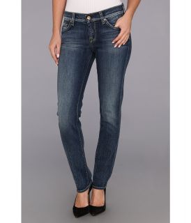 7 For All Mankind Slim Cigarette in Grinded Blue Womens Jeans (Blue)