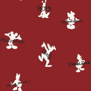Mickey & Friends Wallpaper   Red