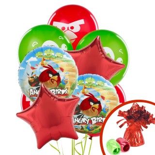 Angry Birds Balloon Bouquet