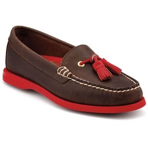 Sperry Top Sider Womens Eden Brown Orange Shoes, Size 8 M   9531302