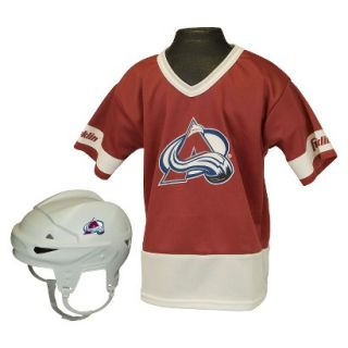 Franklin sports NHL Avalanche Kids Jersey/Helmet Set  OSFM ages 5 9