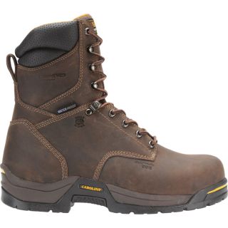 Carolina 8 Inch Waterproof Insulated Safety Toe EH Work Boot   Gaucho, Size 9