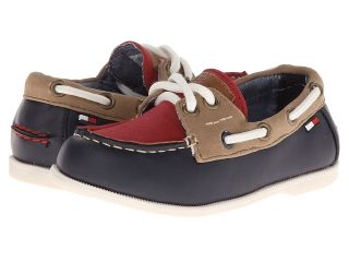 Tommy Hilfiger Kids Douglas Boat Colorblock Boys Shoes (Navy)