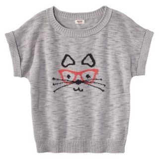Mossimo Supply Co. Juniors Short Sleeve Graphic Sweater   Millstone Gray XL(15 
