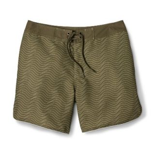 Mens Limited Edition Mossimo Supply Co. Printed Swim Board Shorts  Olive 30