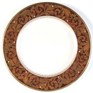 Noritake Xavier Gold Accent Luncheon Plate, Fine China Dinnerware   Masters,Bone