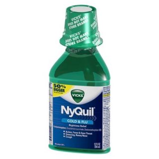 Vicks NyQuil Cold & Flu Nighttime Relief   12 fl oz
