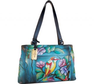 Womens Anuschka Large Double Entry Shopper   Hawaiian Twilight Fashion Handbags