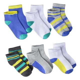 Circo Infant Toddler Boys Assorted Low Cut Socks   Blue/Gry 4T/5T