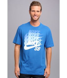Nike SB Dri FIT Icon Blockbuster Tee Mens Short Sleeve Pullover (Blue)