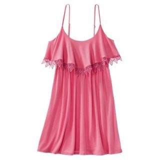 Xhilaration Juniors Coverup Swim Dress  Pink XL