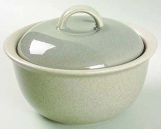 Mikasa Newport Mist Sugar Bowl & Lid, Fine China Dinnerware   Stonecraft, Grayis