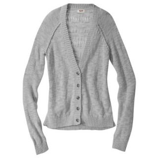 Mossimo Supply Co. Juniors Pointelle Back Cardigan   Gray S(3 5)