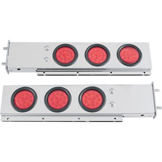 Trux Accessories Light Bar Mud Flap Hanger Brackets with LED Lights   2 Pack