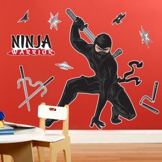 Ninja Warrior Party Giant Wall Decals