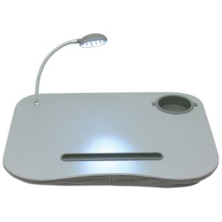 Qvs Laptop Desk With Built in Cushion, Led Light And Cup Holder