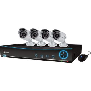 Swann TruBlue 4 Channel DVR Security System with 4 Pro 642 Cameras, Model SWDVK 