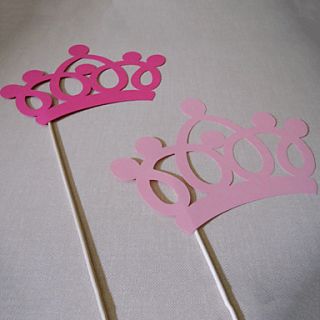 Crown Photo Booth Props for Wedding/Party (2 Pieces)