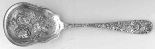 Kirk Stieff Stieff Rose (Sterling,1892,No Monograms) Large Chased Berry Spoon 3