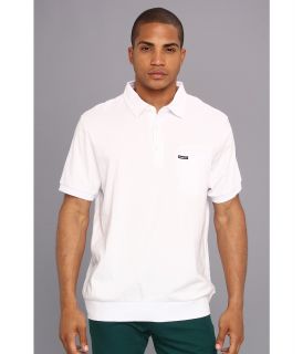 Members Only Signature Polo Shirt Mens Clothing (White)