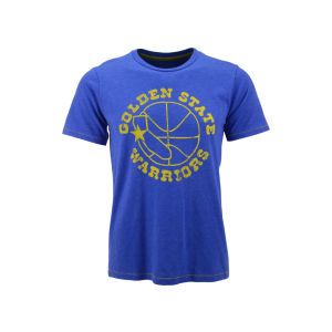 Golden State Warriors Industry Rag NBA Distressed Logo Contrast Stitch T Shirt