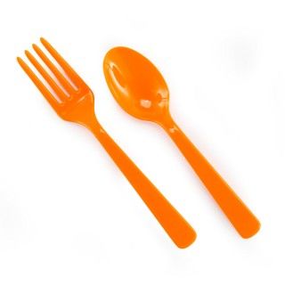 Forks Spoons   Orange