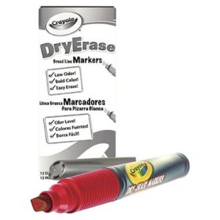 Crayola Dry Erase Red Marker Pack   12 Count