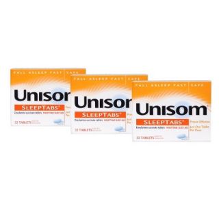 Unisom SleepTabs Tablets, 32 Count, 3 Pack