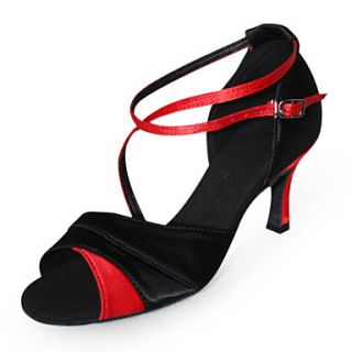 High Quality Satin Upper High Heel Latin Dance Shoes Ballroom Shoes for Women More Colors