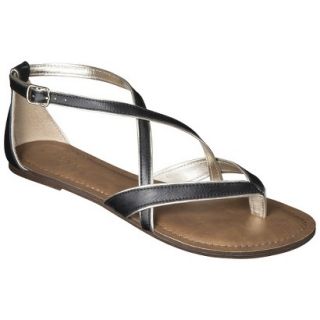 Womens Merona Emily Sandals   Black 9.5