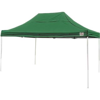 ShelterLogic Pop Up Canopy   15ft.L x 10ft.W, Truss Top, Straight Leg, Green,