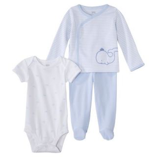 Just One YouMade by Carters Newborn 3 Piece Layette Set   Light Blue 6 M
