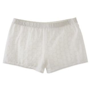 Gilligan & OMalley Womens Crochet Shorts   Fresh White XXL