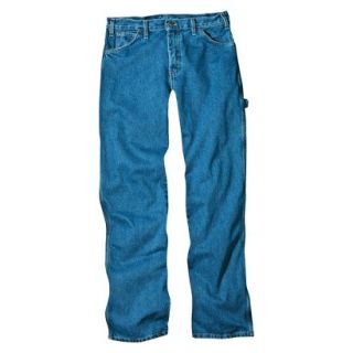 Dickies Mens Loose Fit Carpenter Jean   Stone Washed Blue 30x30
