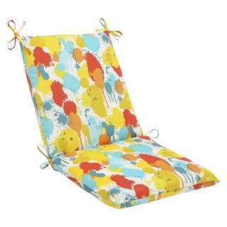 Outdoor Square Edge Chair Cushion   Blue/Yellow Neddick