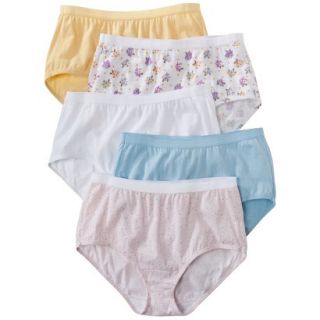 Fruit of the Loom Womens Fit for Me Brief 5 Pack   Assorted Colors/Patterns 9