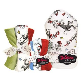 Trend Lab 10 Pc. Burp Cloth and Hooded Towel and Wash Cloth Set   Dr. Seuss