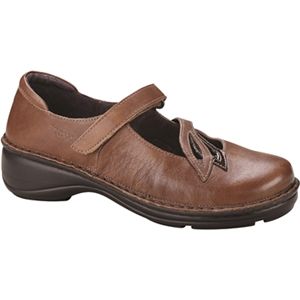 Naot Womens Primrose Cinnamon Brown Crinkle Patent Shoes, Size 38 M   74229 S2E