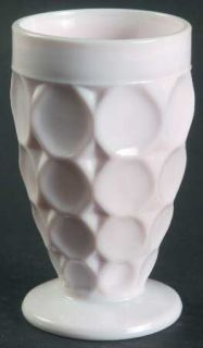 Jeannette Shell Pink Milk Glass Juice Glass   Pink Milk Glass