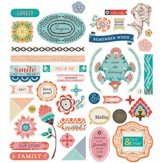 Spice Market Printed Self adhesive Chipboard shapes