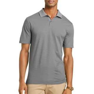 Van Heusen Striped Polo Shirt, Gray, Mens