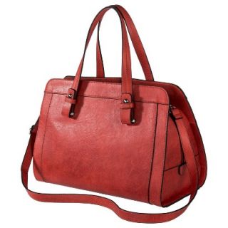 Merona Satchel Handbag with Removable Crossbody Strap   Red Orange