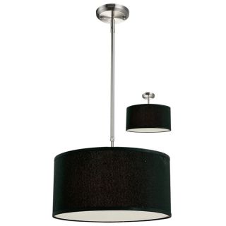 Transitional Albion Three light Nickel Pendant