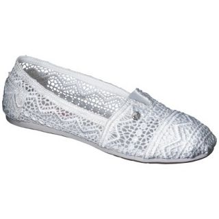 Womens Mad Love Lydia Crocheted Loafers   White 5 6