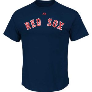 Boston Red Sox Majestic MLB Official Wordmark T Shirt