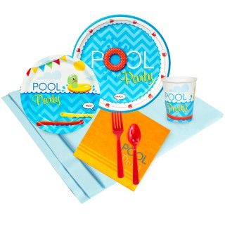 Splashin Pool Party Just Because Party Pack for 8