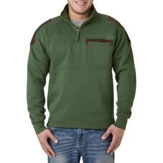 John Deere Zip Fleece Pullover   Green, Large, Model JD37163
