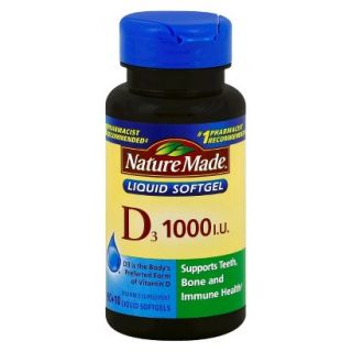 Nature Made Vitamin D Softgels   100 count