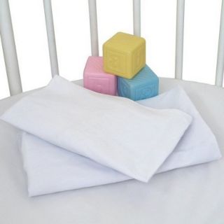 Elegance Sheets for Round Bassinet   Set of Two   White