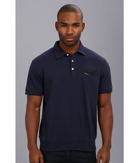 Members Only Signature Polo Shirt Mens Short Sleeve Pullover (Navy)